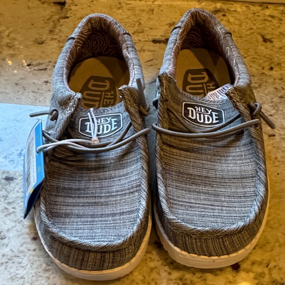 Hey Dude Textured Gray Slip-On Shoes